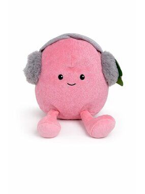 Gigglescape Gumdrop w/Gray Ear Muffs Plush Pink Limited Edition 2025